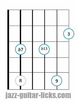 9b13 guitar chord 7