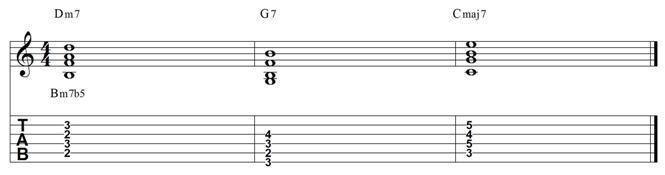 2 5 1 major 7 chord exercise 2