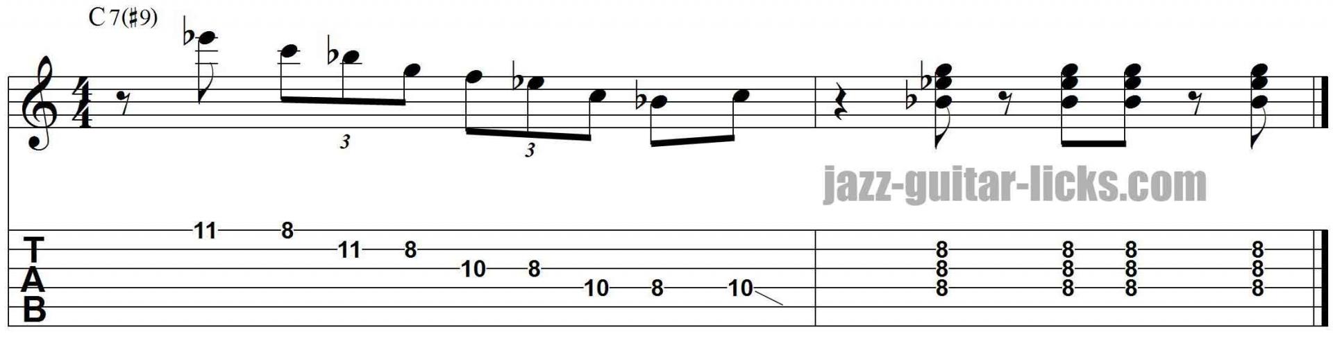 Kenny burrell jazz guitar lick