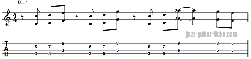 Octave lick for guitar