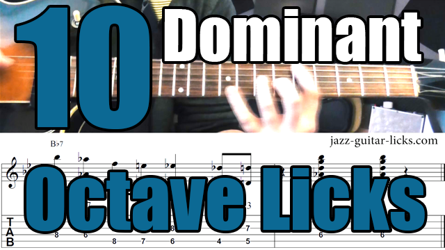 10 dominant octave licks