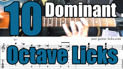 10 dominant octave licks