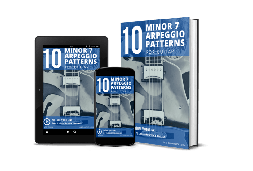 10 minor 7 arpeggio guitar licks