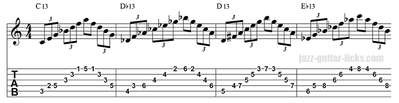 13 arpeggio warm up exercise