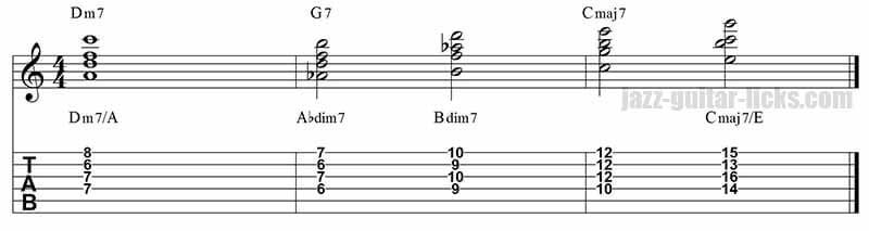 2 5 1 guitar chords exercise2