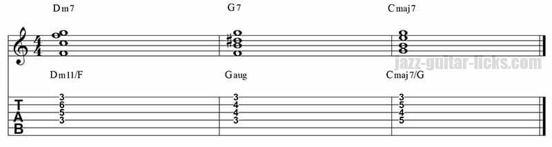 2 5 1 guitar chords exercise3