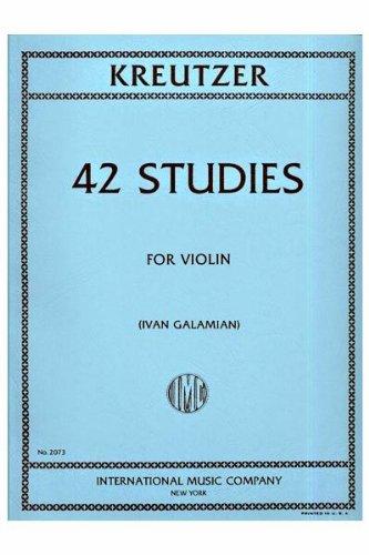 42 studies for violin by rodolphe kreutzer