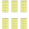 6 blank guitar chord diagrams