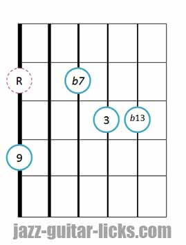 9b13 guitar chord 13