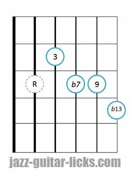 9b13 guitar chord 3