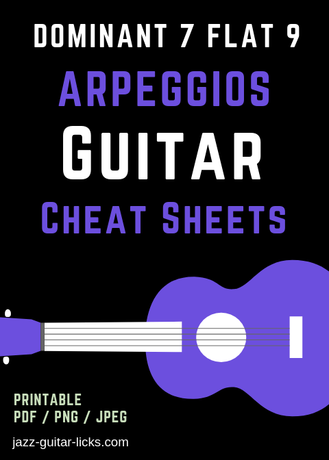 7b9 arpeggio cheat sheets PDF, JPEG, PNG