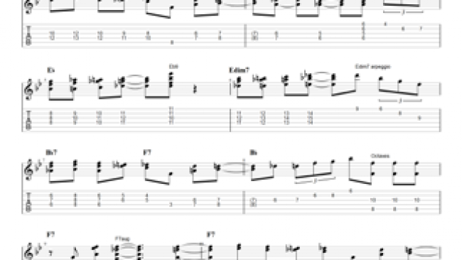 Blue Monk - Guitar Chord Melody Lesson