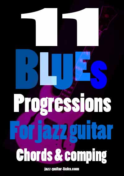 Blues progressions for jazz guitar - PDF eBook & audio files