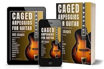 CAGED Arpeggios Guitar PDF for All 12 Keys