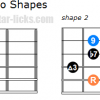 Dominant 13 arpeggio guitar shapes