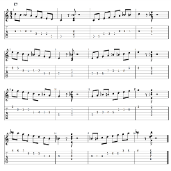 Dominant Bebop Scale Exercise For Guitar - PDF, Video, Tab