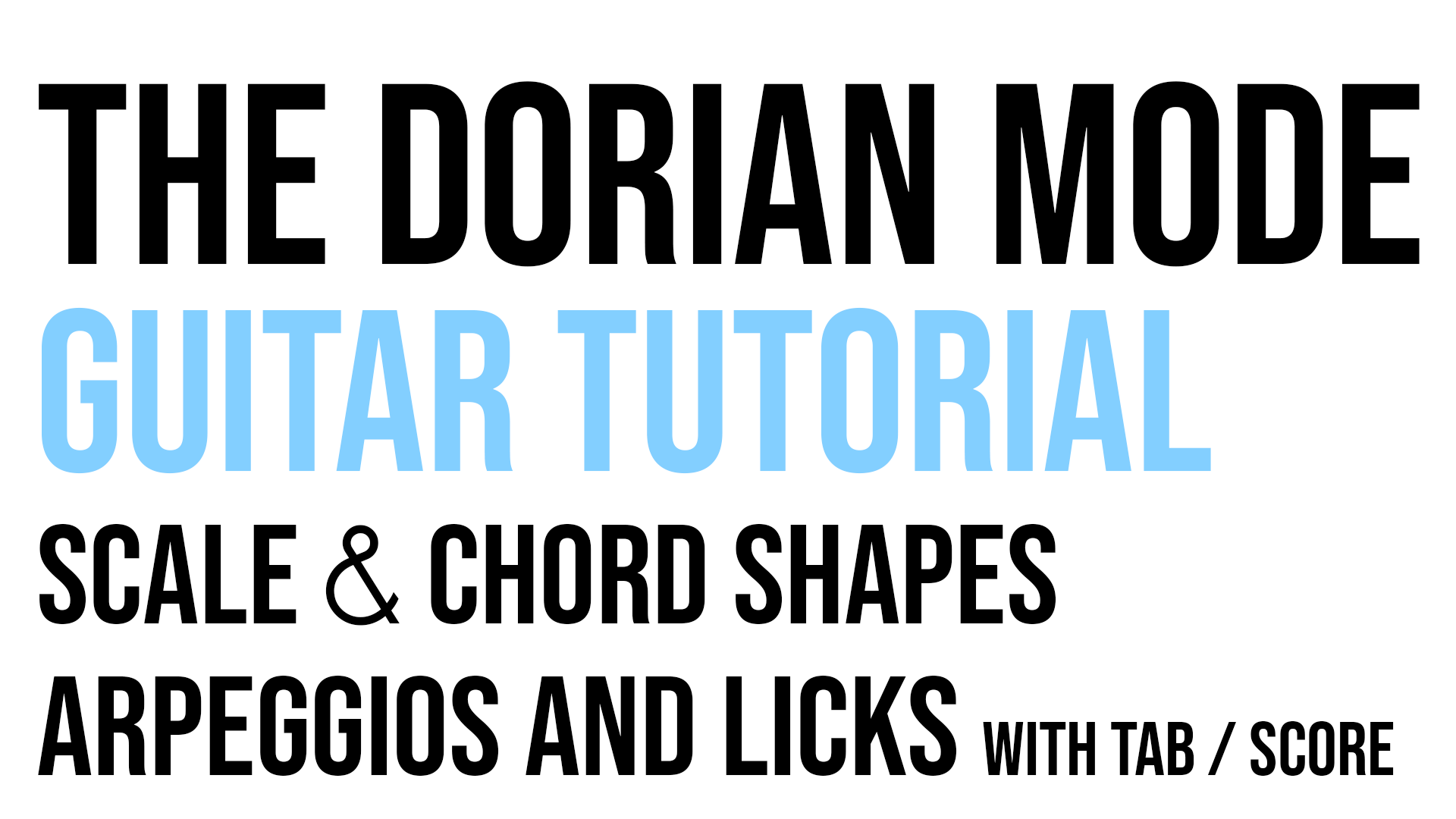 Dorian mode miniature