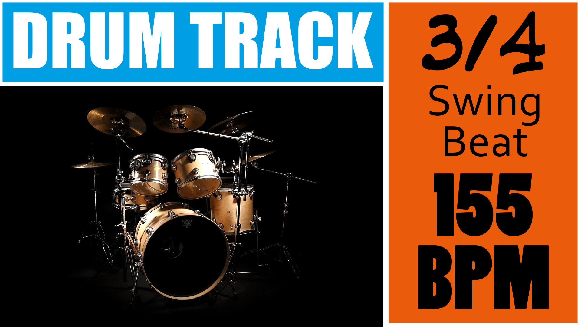 3/4 Drum Tracks For Practice