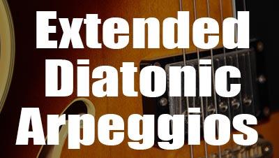 Extended diatonic arpeggios