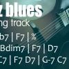F7 jazz blues backing track