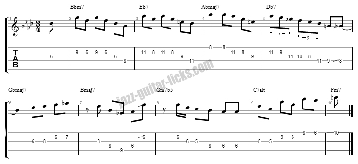 Wes Montgomery solo transcription Full house part 2