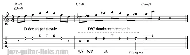 G altered lick tritone substitution