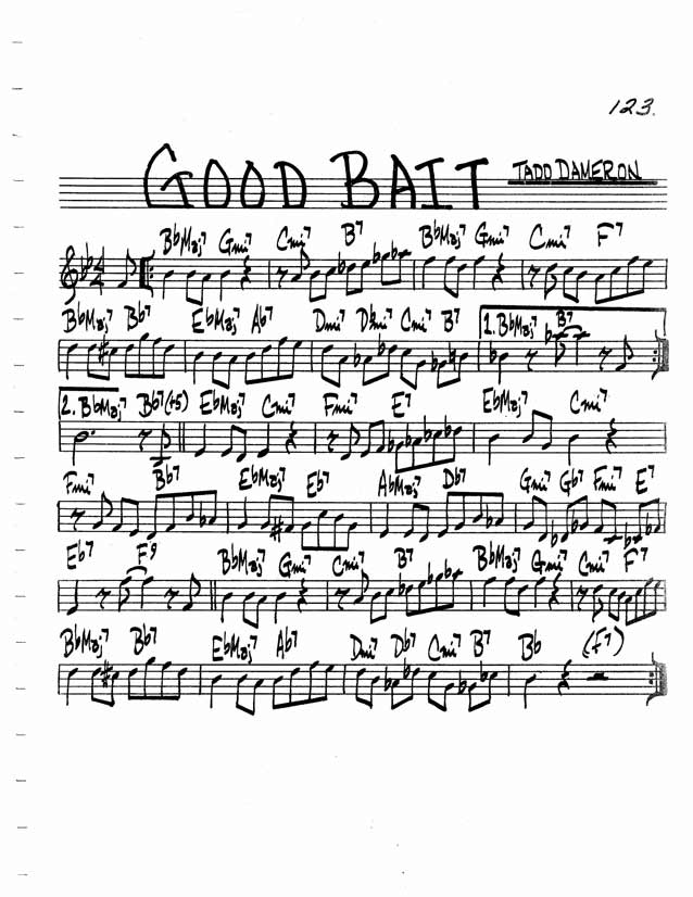 Good bait - jazz lead sheet