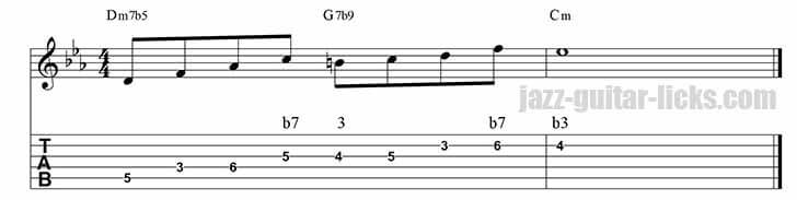 Guide tones lick 7 minor ii v i 2