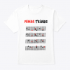 Guitar t shirt minor triads white