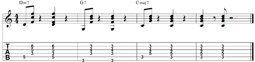 Ii v i chord progression 4