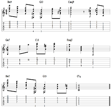 Ii v i chord voicings joe pass style 01 thumbnail 1 bis 1