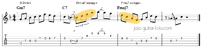 Two Easy 2 5 1 Licks For Beginners - Tab & YouTube Short