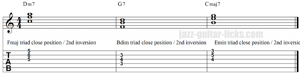 Ii v i triad voicings 8