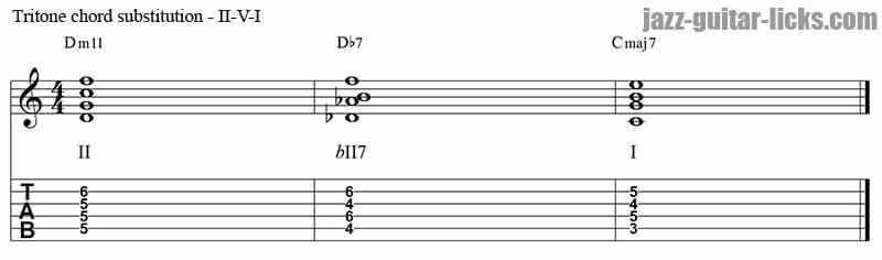 II V I tritone substitution