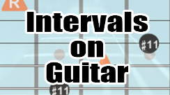 Intervals on guitar