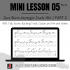 Jazz blues arpeggios on guitar pdf mini lesson