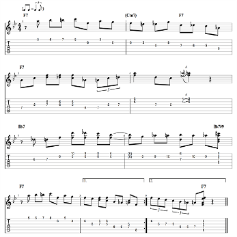 Chromatic Lines And Dyads Over Dominant 7 Chords On Guitar