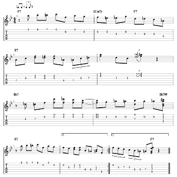 Using double-stops to play easy blues riffs! Full lesson on