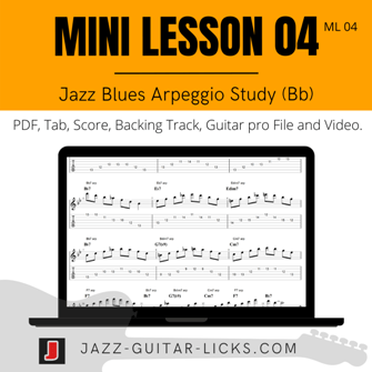 Jazz blues guitar arpeggio lesson tab pdf 1