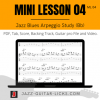 Jazz blues guitar arpeggio lesson tab pdf