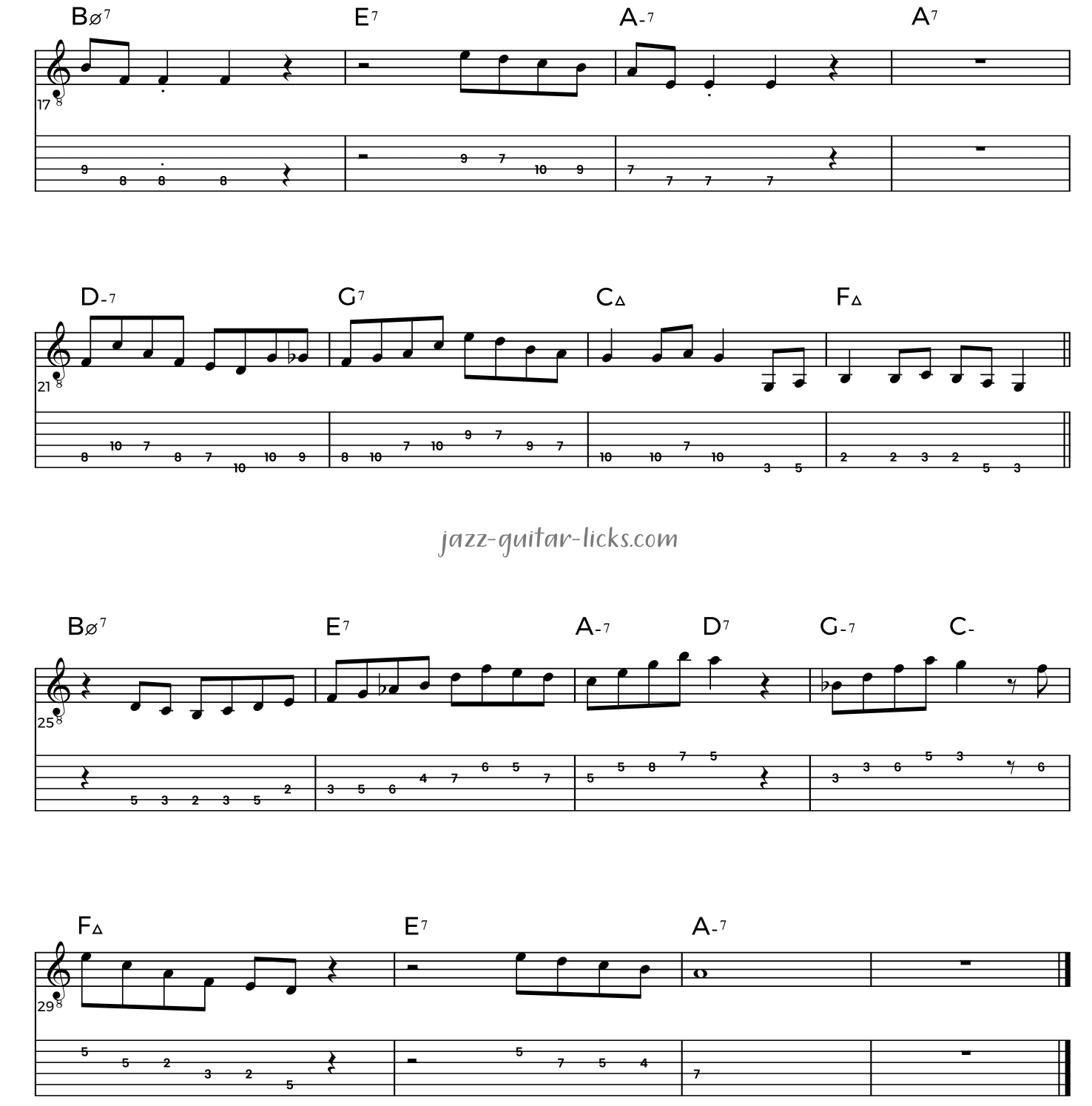 Jazz guitar etude 2