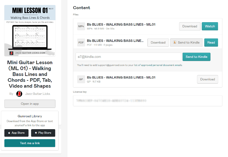 Jazz guitar lessons gumroad