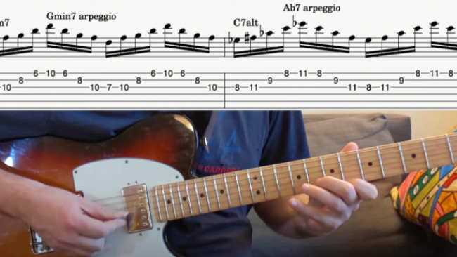 Guitar Arpeggio Licks - 2 5 1 6 Progression