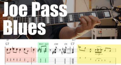 Joe pass blues guitar lesson