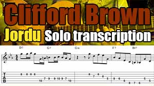 Clifford Brown Trumpet Transcription Arranged for Guitar