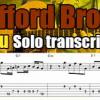 Clifford Brown jazz trumpet solo transcription for guitar