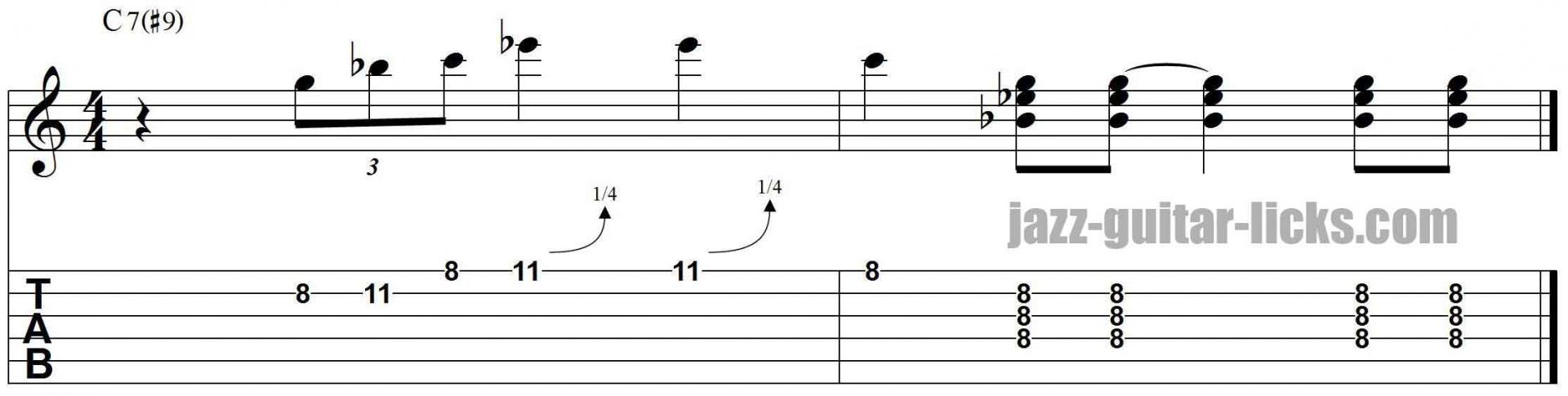 Kenny burrell jazz guitar lick