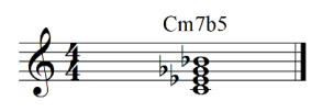 min7b5 chord