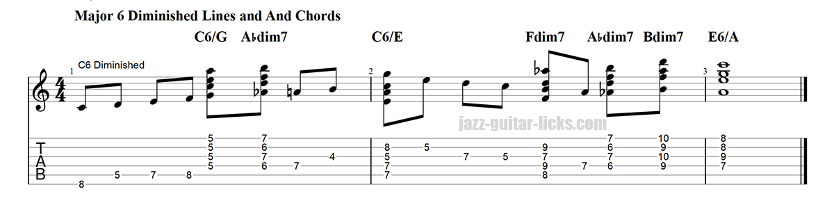 Major 6 diminished exercise 1