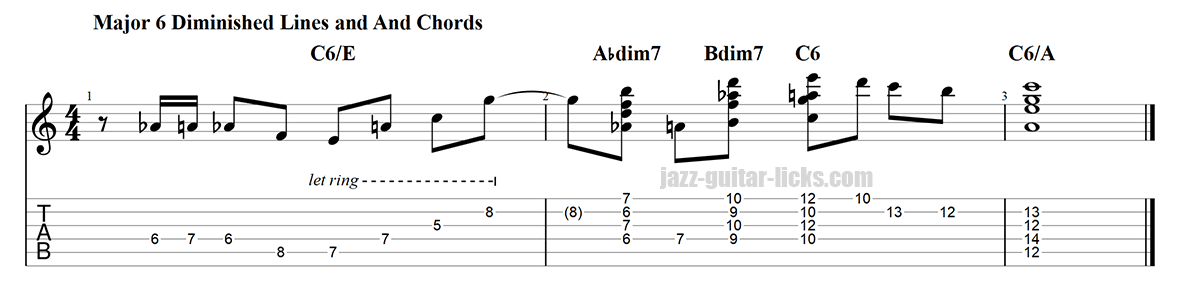 Major 6 diminished exercise 2